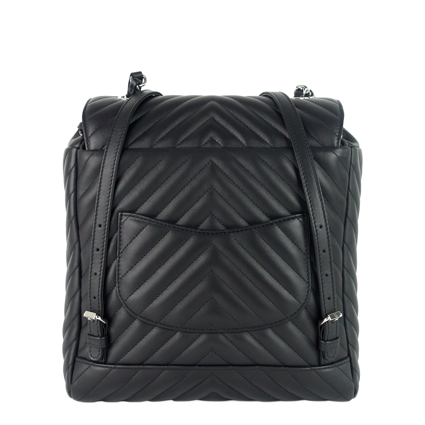 Chanel Urban Spirit Large Chevron Calfskin Backpack Bag