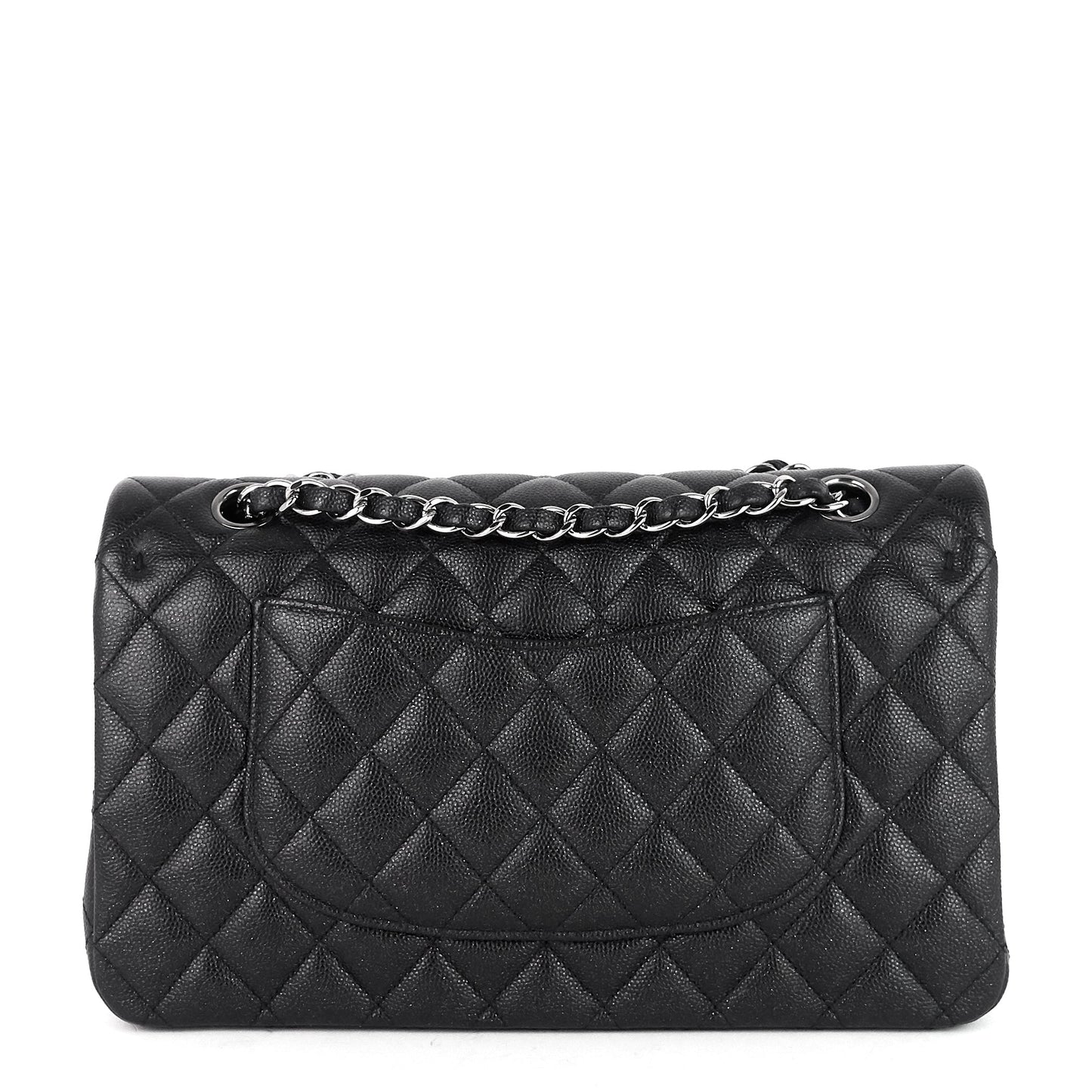 Chanel Double Flap Quilted Caviar Leather Bag