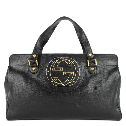 Gucci Blondie Leather Monogram Logo Handbag