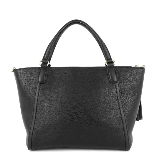 Gucci Soho Pebbled Leather Small Top Handle Tote Bag