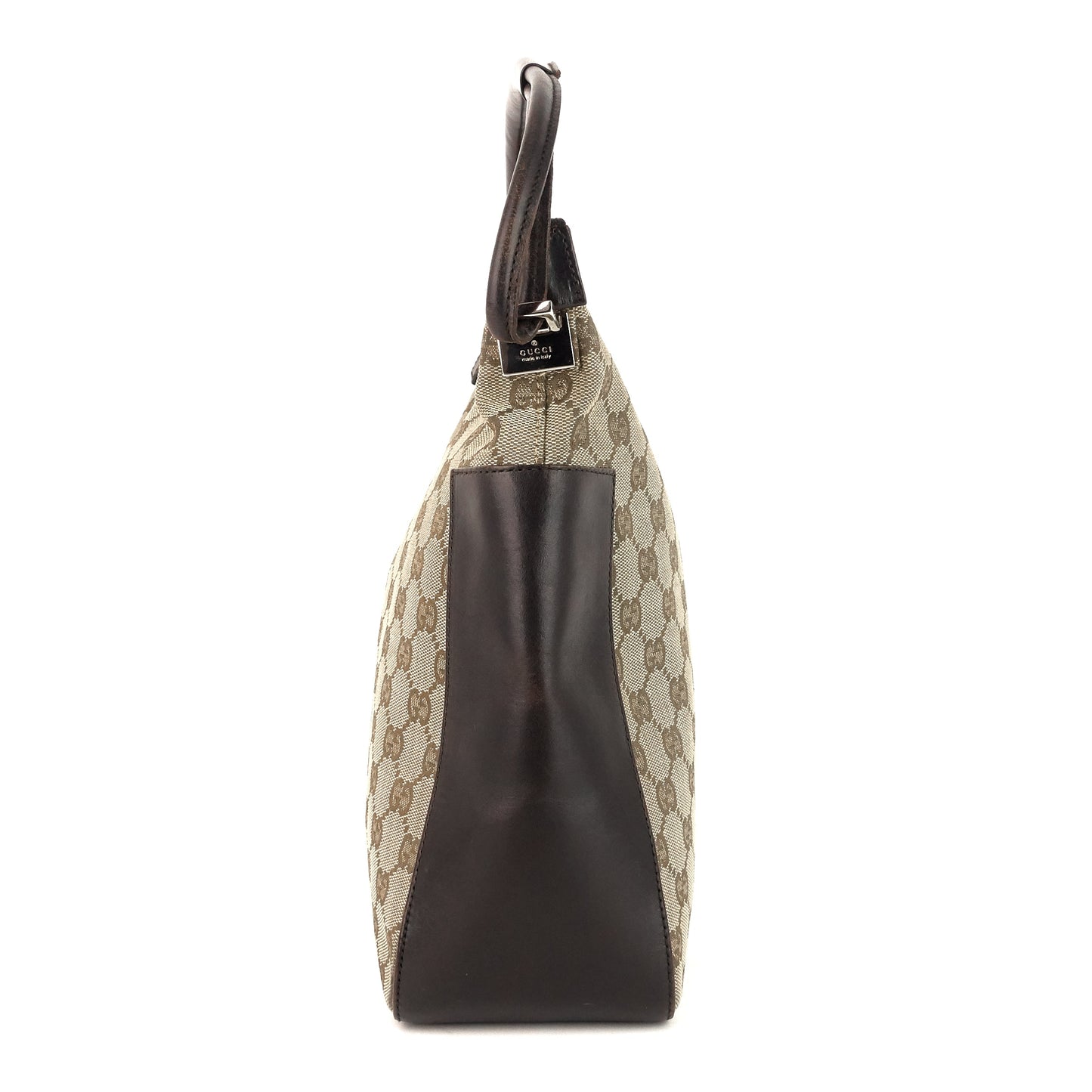 Gucci GG Canvas and Leather Shoulder Bag