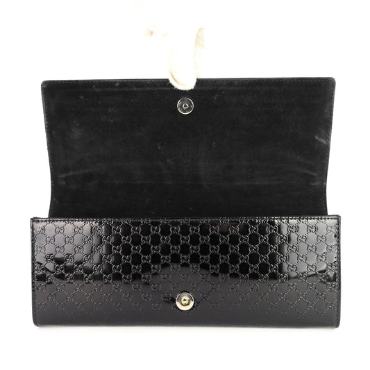 Gucci Micro-Guccissima Patent Leather Broadway Clutch Bag