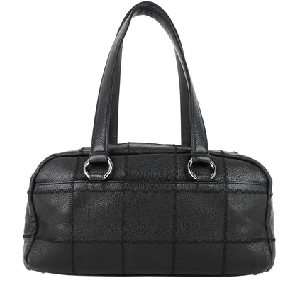 Chanel Choco Bar Quilted Caviar Shoulder Bag