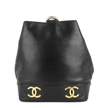 Chanel Lambskin CC Bucket Bag