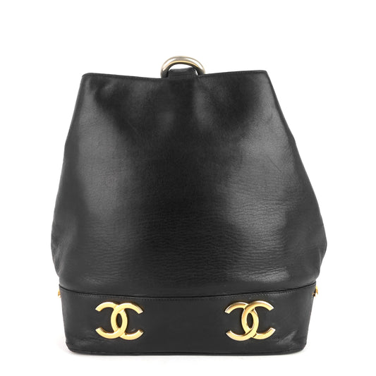 Chanel Lambskin CC Bucket Bag