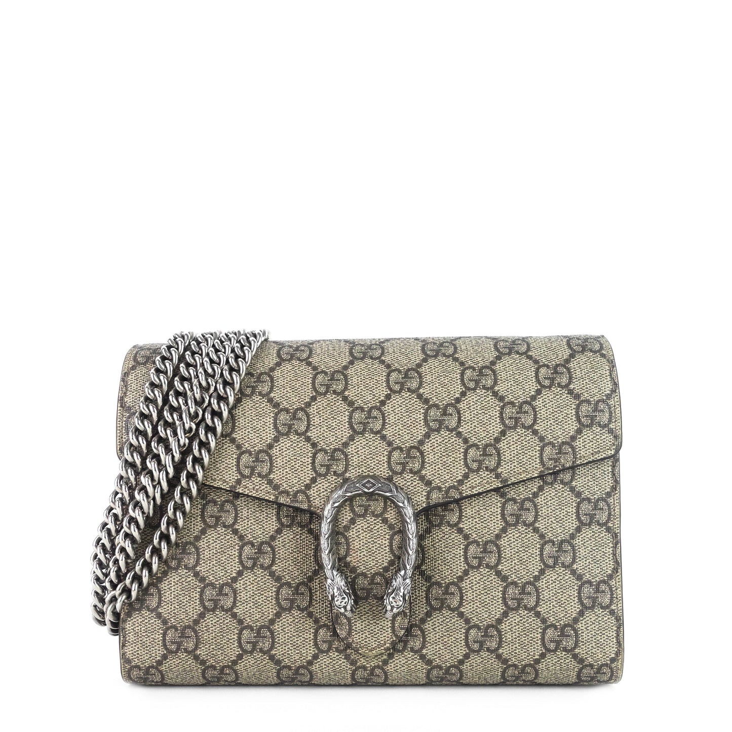Gucci Dionysus GG Coated Canvas Chain Wallet Bag