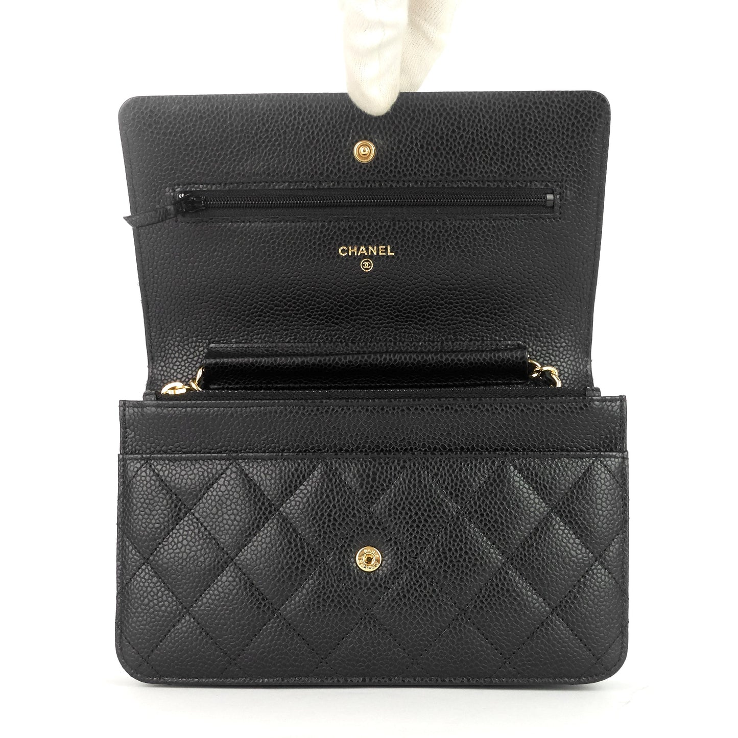 Chanel Wallet on Chain Caviar Leather Bag