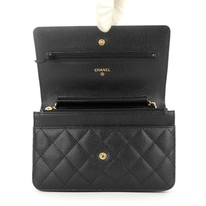 Chanel Wallet on Chain Caviar Leather Bag