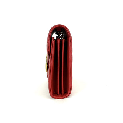 Gucci Marmont Matelasse Chevron Leather Wallet on Chain