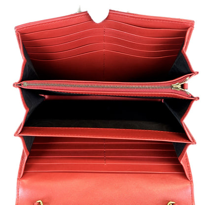 Gucci Marmont Matelasse Chevron Leather Wallet on Chain