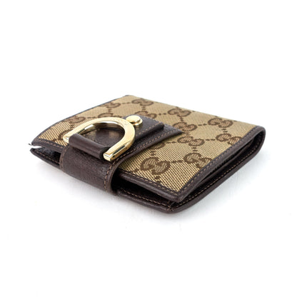 Gucci GG Canvas D-Ring Compact Wallet