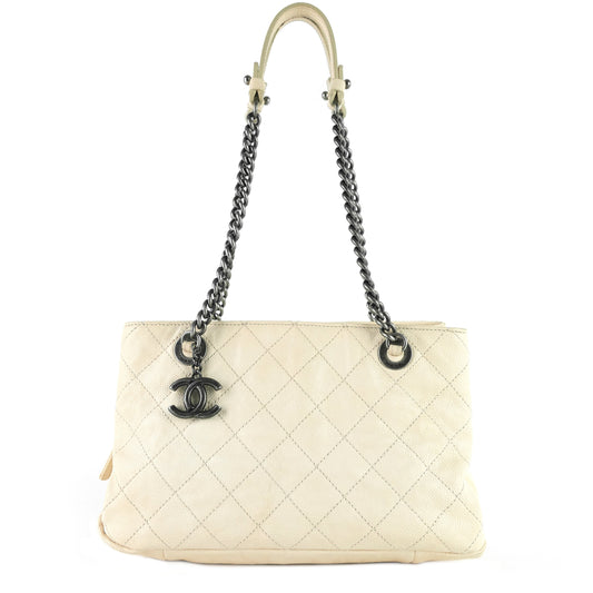 Chanel Chic Small Matelassé Caviar Leather Tote Bag