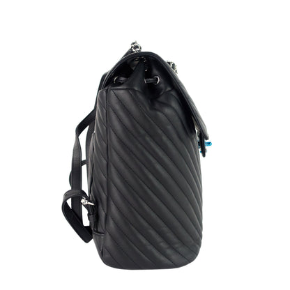 Chanel Urban Spirit Large Chevron Calfskin Backpack Bag
