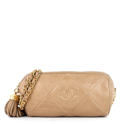 Chanel CC Tassel Lambskin Crossbody Bag