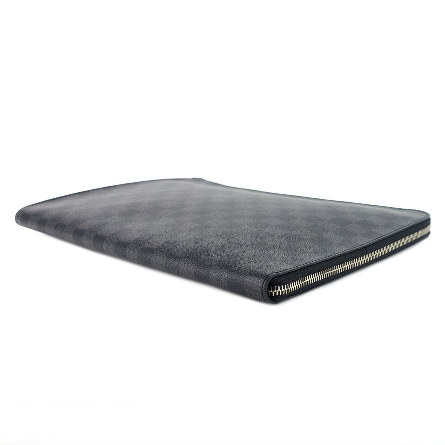 Louis Vuitto Pochette Jour GM Zip Around Damier Graphite Canvas Bag