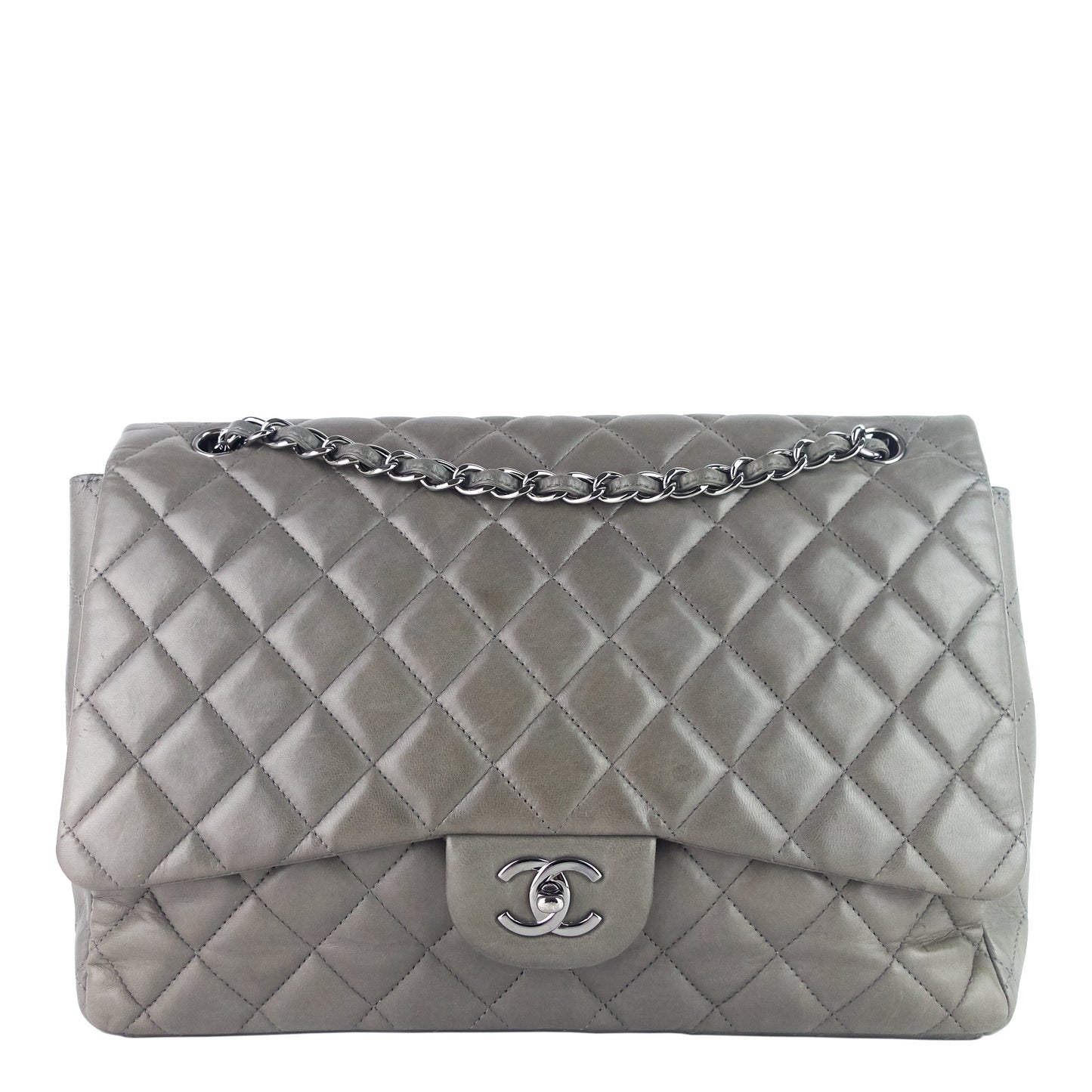 Chanel Maxi Flap Lambskin Leather Bag