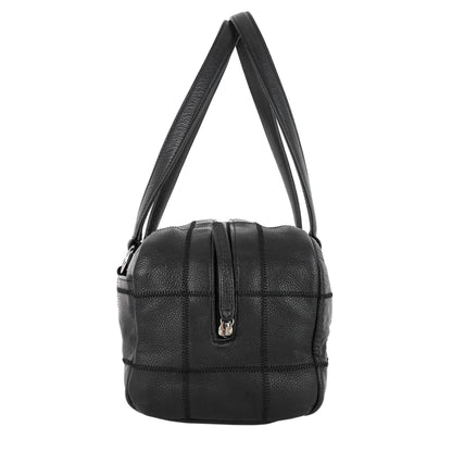Chanel Choco Bar Quilted Caviar Shoulder Bag