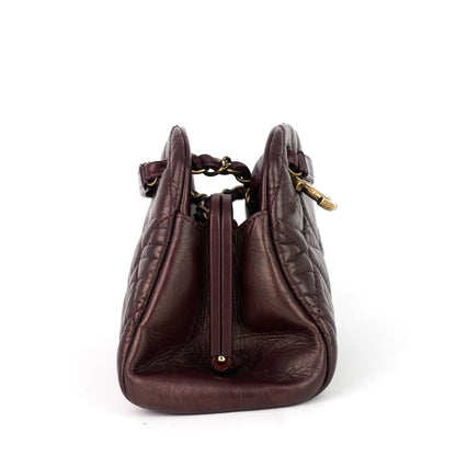 Chanel Just Mademoiselle Aged Calfskin Bowling Bag