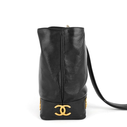 Chanel Lambskin CC Bucket Bag