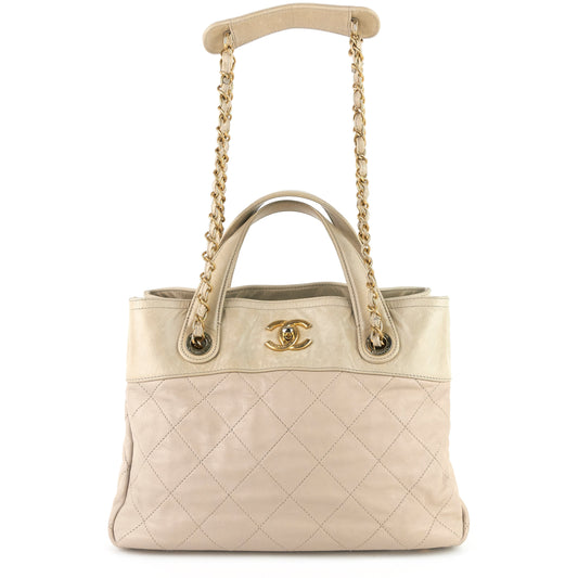 Chanel In The Mix Calfskin Tote Bag