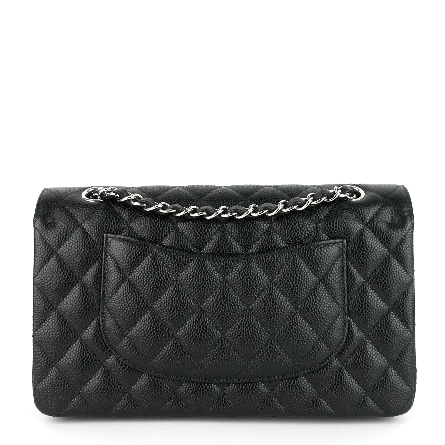 Chanel Double Flap Quilted Caviar Leather Bag