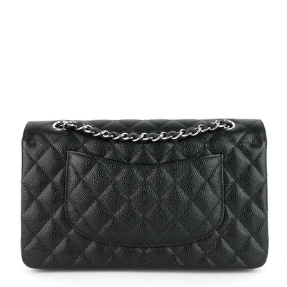 Chanel Double Flap Quilted Caviar Leather Bag