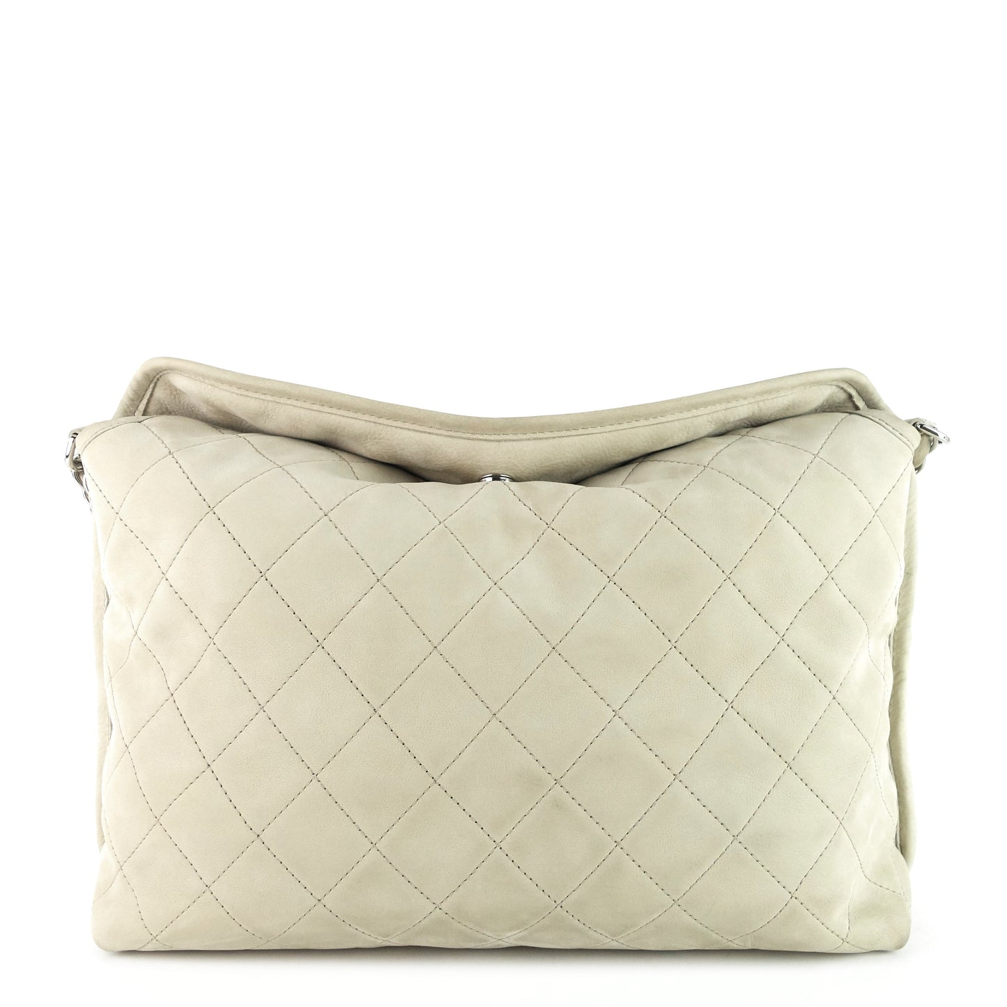 Chanel French Riviera Quilted Suede Hobo Bag