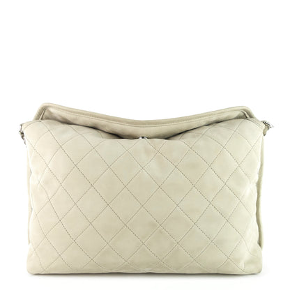 Chanel French Riviera Quilted Suede Hobo Bag