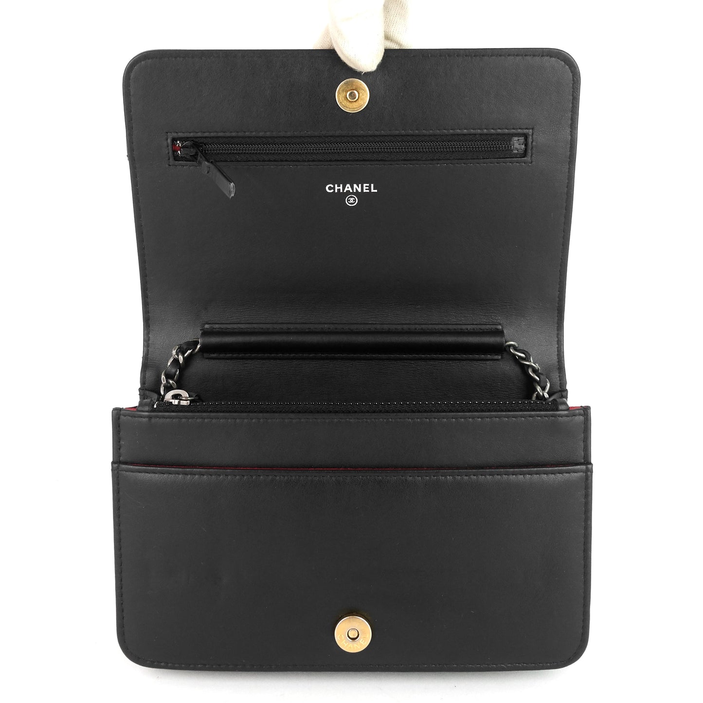 Chanel Gabrielle Matelassé Calfskin Wallet on Chain WOC