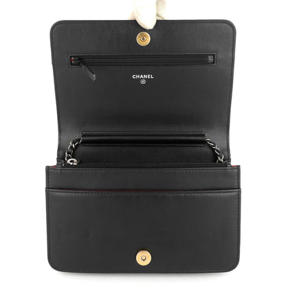 Chanel Gabrielle Matelassé Calfskin Wallet on Chain WOC