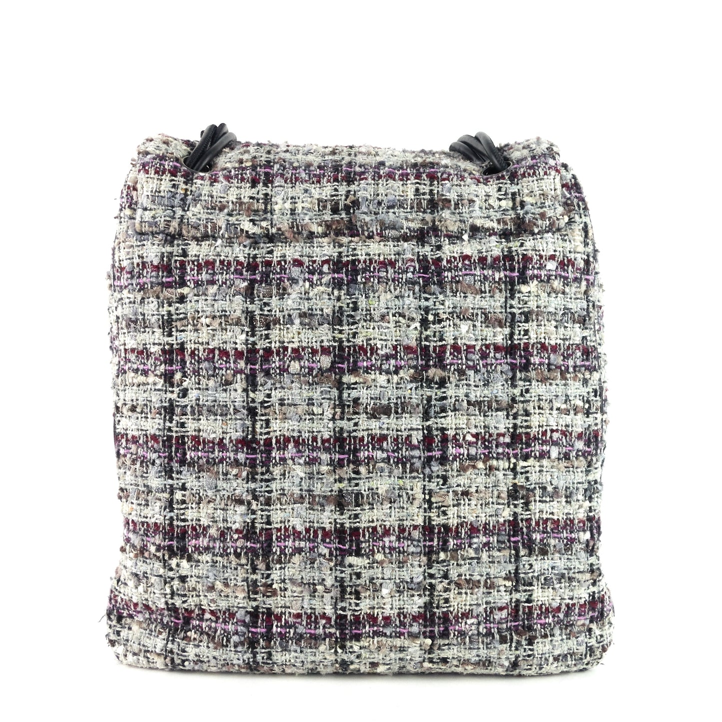 Chanel Floral Appliqué Tweed Messenger Bag