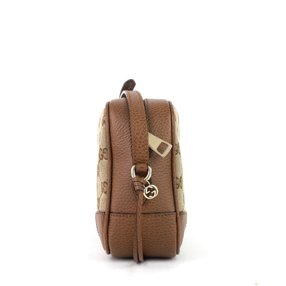 Gucci Bree Mini Monogram Canvas Messenger Bag