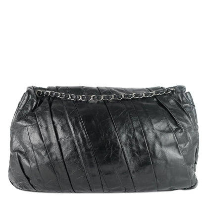 Chanel Twisted Flap Maxi Glazed Calfskin Leather Bag