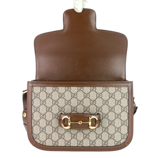 Gucci Horsebit 1955 GG Supreme Canvas Shoulder Bag