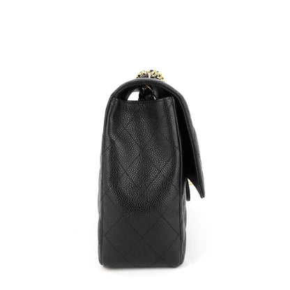 Chanel Classic Single Flap Jumbo Caviar Leather Bag