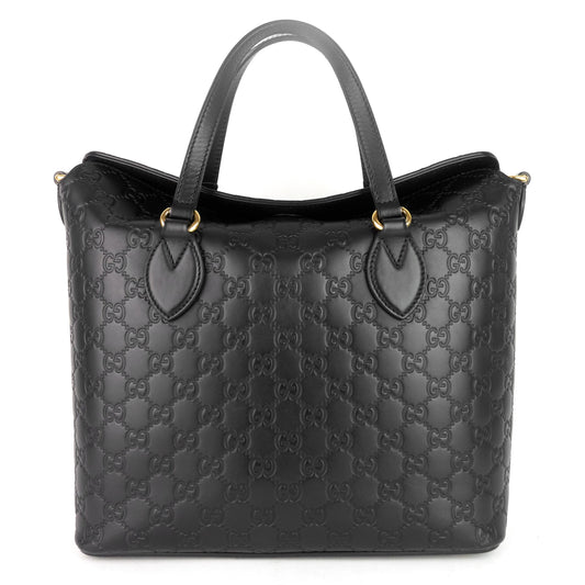Gucci Signature Top Handle Guccissima Bag