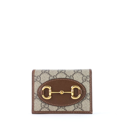 Gucci Horsebit 1955 GG Supreme Canvas Card Case
