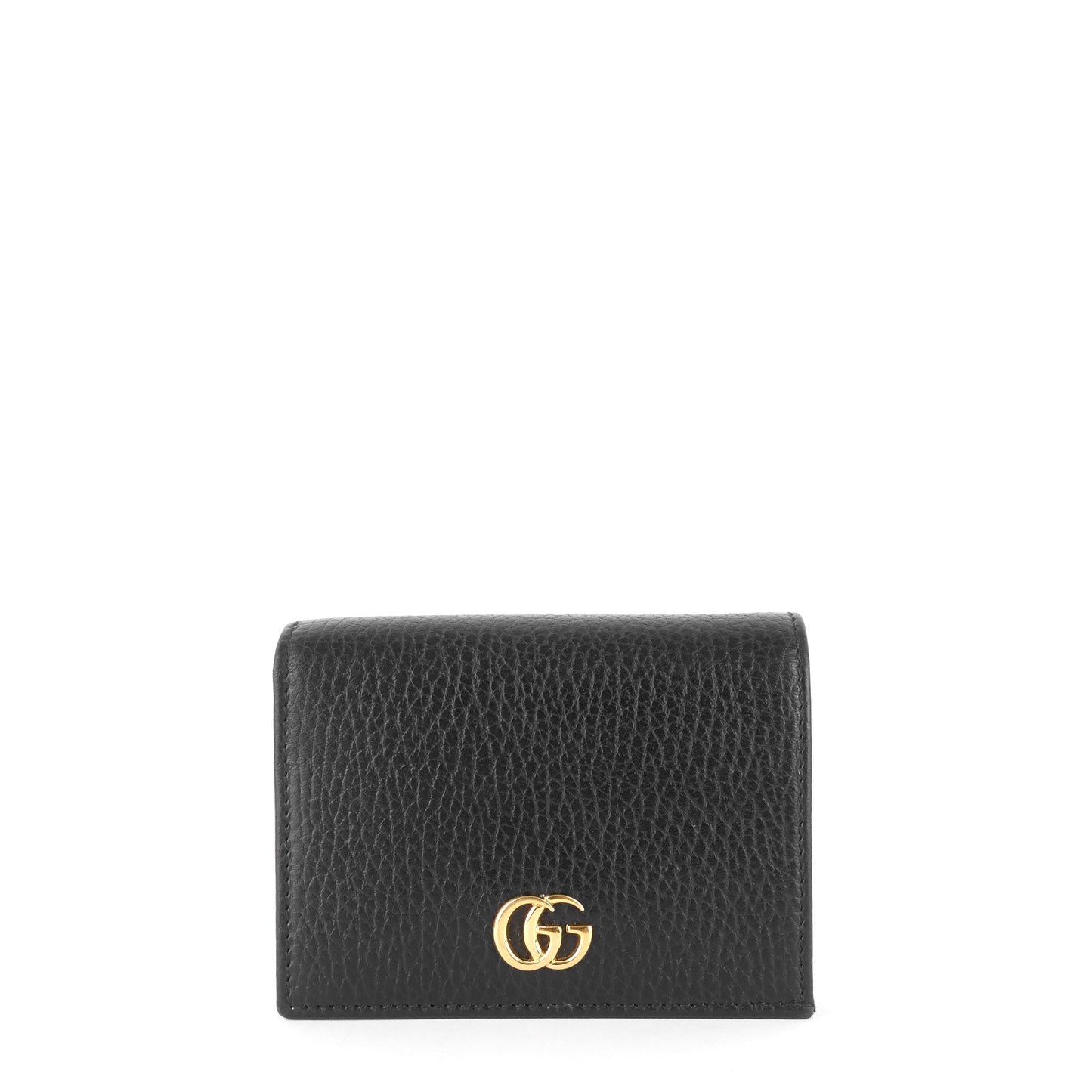 Gucci Marmont Pebbled Calfskin Card Case