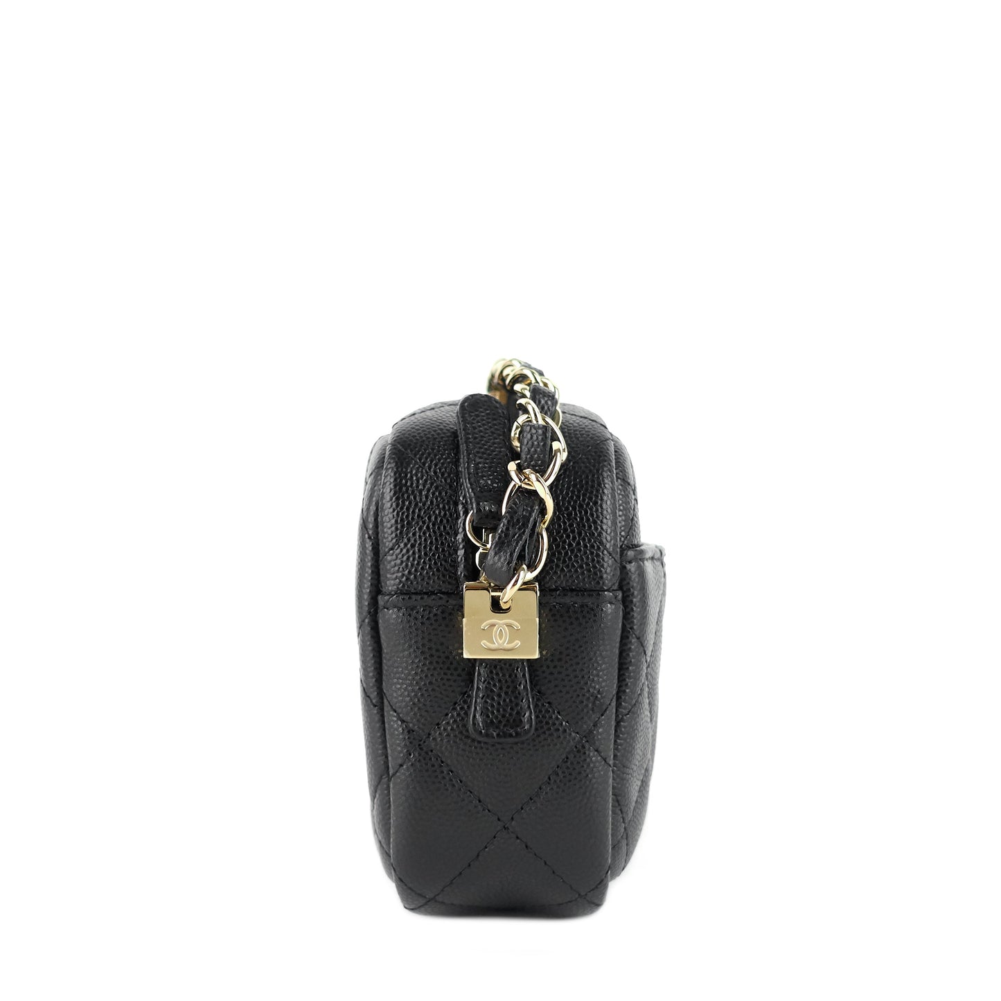 Chanel Camera Case Mini Caviar Leather Bag