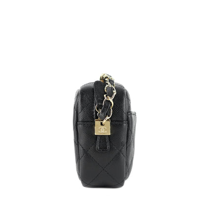 Chanel Camera Case Mini Caviar Leather Bag