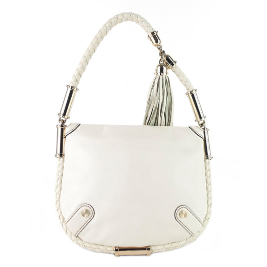 Gucci Britt Tassel Small Calfskin Leather Hobo Bag