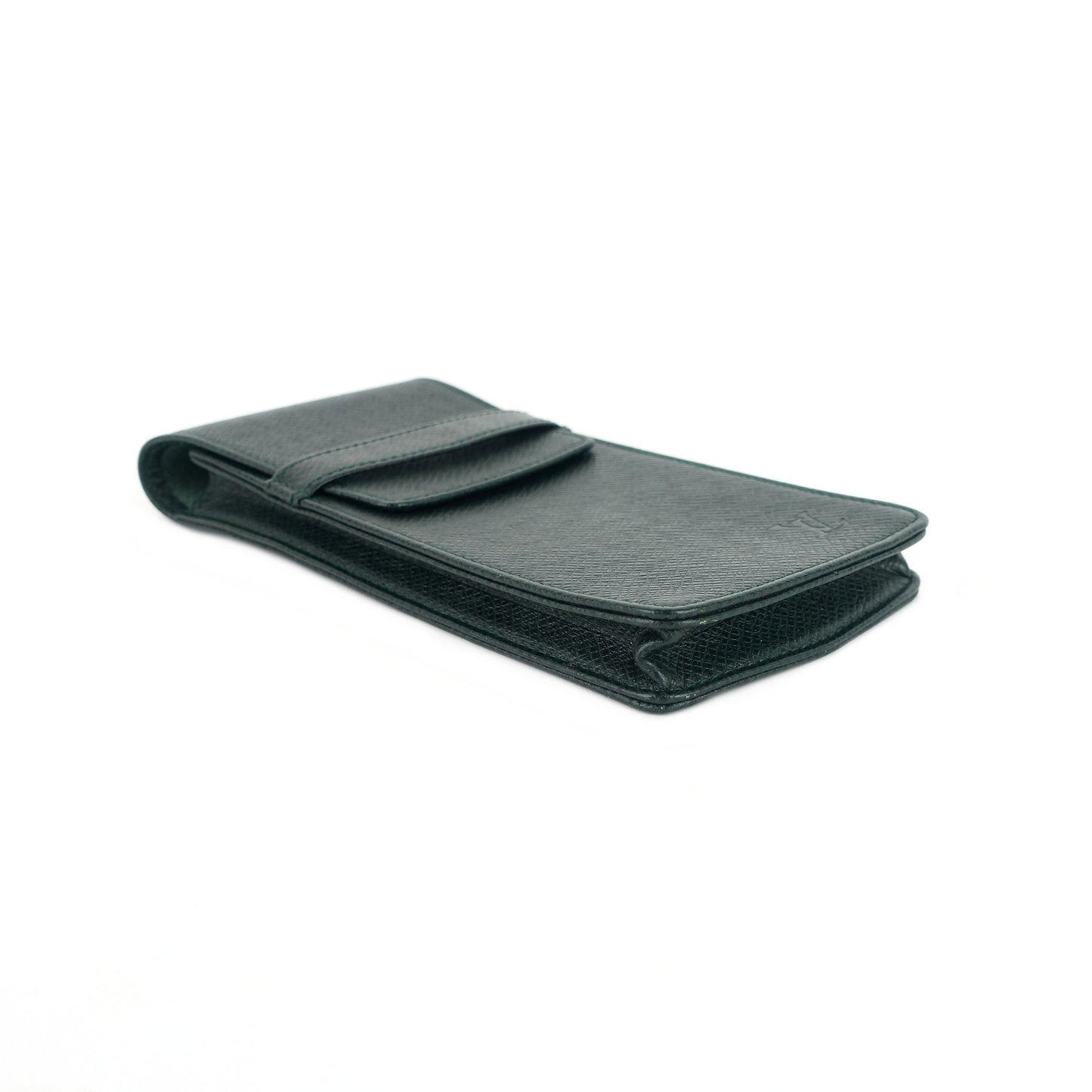 Louis Vuitto Green Taiga Leather Pen Holder