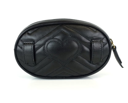 Gucci Marmont Matalasse Chevron Leather 95 Belt Bag