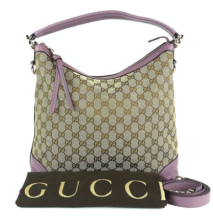 Gucci Monogram Canvas Hobo Bag