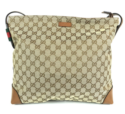 Gucci Monogram Canvas Large Messenger Bag