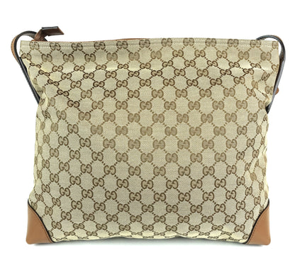 Gucci Monogram Canvas Large Messenger Bag