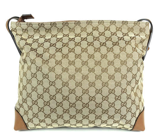 Gucci Monogram Canvas Large Messenger Bag