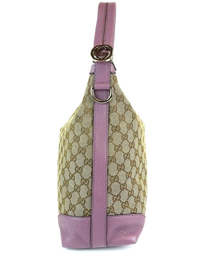 Gucci Monogram Canvas Hobo Bag