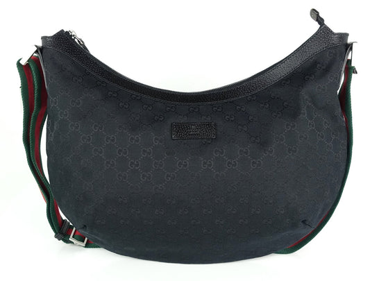 Gucci Monogram Canvas Web Strap Large Messenger Bag