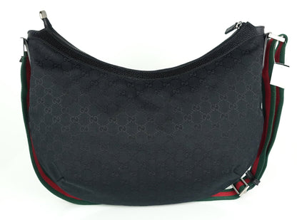 Gucci Monogram Canvas Web Strap Large Messenger Bag